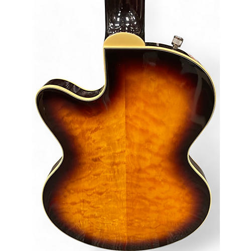 Gretsch Guitars Used Gretsch Guitars G5655T Quilted  Maple Amber Hollow Body Electric Guitar Quilted  Maple Amber