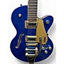 Used Gretsch Guitars Used Gretsch Guitars G5655TG Azure Metalic Hollow Body Electric Guitar Azure Metalic