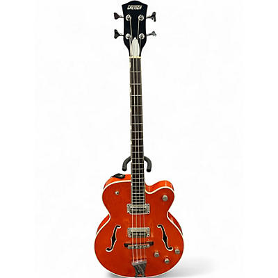 Used Gretsch Guitars G6119 B Orange Electric Bass Guitar