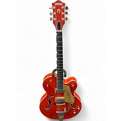 Used Gretsch Guitars G6120 Chet Atkins Signature Orange Hollow Body Electric Guitar