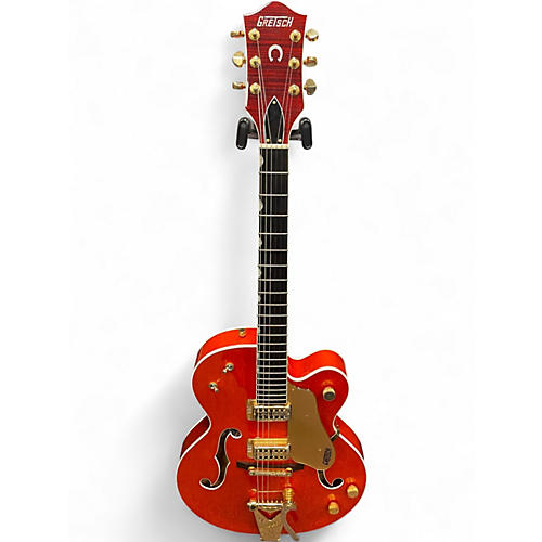 Used Gretsch Guitars G6120 Chet Atkins Signature Orange Hollow Body Electric Guitar Orange