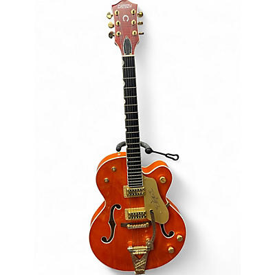 Used Gretsch Guitars G6120 Chet Atkins Signature Orange Hollow Body Electric Guitar