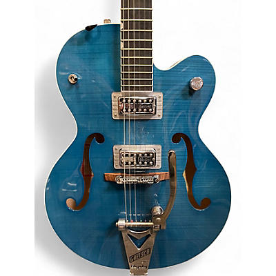Used Gretsch Guitars G6120BSHR Brian Setzer Signature Hot Rod Harbor Blue Hollow Body Electric Guitar