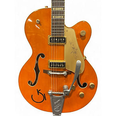 Used Gretsch Guitars G6120DSW Chet Atkins Signature Orange Hollow Body Electric Guitar