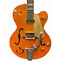 Used Gretsch Guitars G6120DSW Chet Atkins Signature Orange Hollow Body Electric Guitar Orange