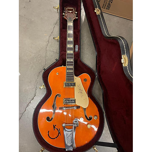 Gretsch Guitars Used Gretsch Guitars G6120DSW Orange Hollow Body Electric Guitar Orange