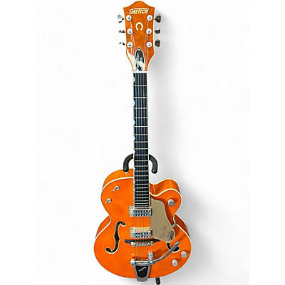 Used Gretsch Guitars G6120SSLVO Brian Setzer Signature Amber Hollow Body Electric Guitar