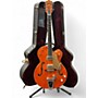 Used Gretsch Guitars G6120SSLVO Brian Setzer Signature Orange Hollow Body Electric Guitar Orange
