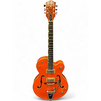 Used Gretsch Guitars G6120SSLVO Brian Setzer Signature Orange Hollow Body Electric Guitar
