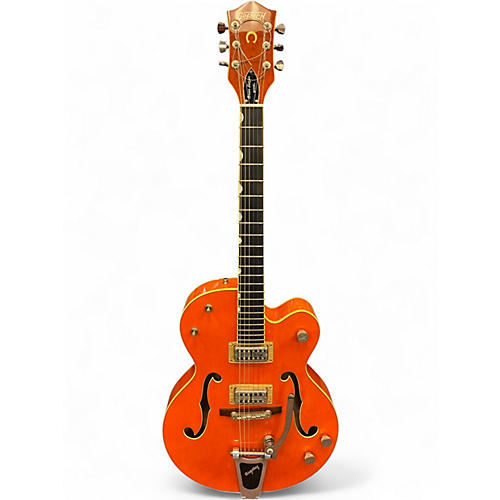 Used Gretsch Guitars G6120SSLVO Brian Setzer Signature Orange Hollow Body Electric Guitar Orange