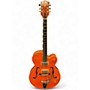 Used Gretsch Guitars G6120SSLVO Brian Setzer Signature Orange Hollow Body Electric Guitar Orange