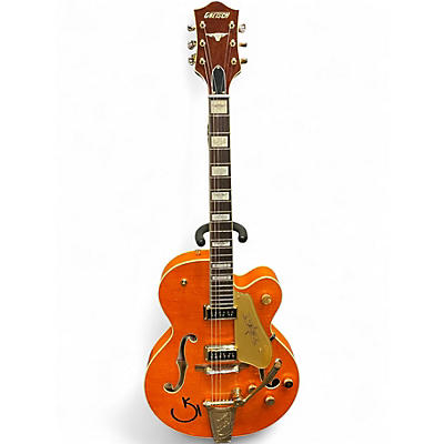 Used Gretsch Guitars G6120t-55 Vintage Select '55 Chet Atkins Vintage Orange Stain Hollow Body Electric Guitar