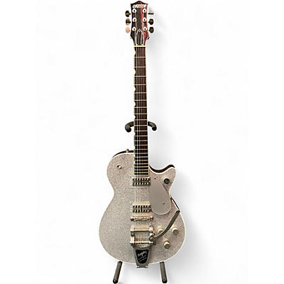 Used Gretsch Guitars G6129-PE JET Silver Sparkle Solid Body Electric Guitar