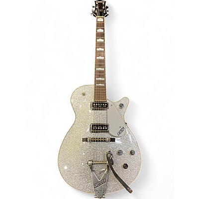 Gretsch Guitars Used Gretsch Guitars G6129T-1957 1957 Reissue Silver Jet Bigsby Silver Sparkle Solid Body Electric Guitar