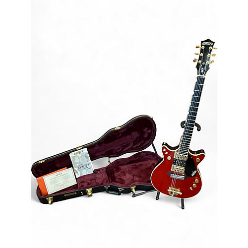 Used Gretsch Guitars G6131G-MY-RB Limited-Edition Malcolm Young Signature Jet vintage firebird red Solid Body Electric Guitar vintage firebird red