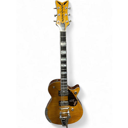Used Gretsch Guitars G6134TFM Nigel Hendroff Signature Amber Flame Solid Body Electric Guitar Amber Flame