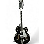 Used Gretsch Guitars Used Gretsch Guitars G6136T-SL Silver Falcon Bigsby Black Hollow Body Electric Guitar Black