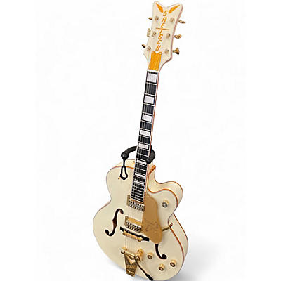 Used Gretsch Guitars G6136T White Falcon Bigsby Vintage White Hollow Body Electric Guitar