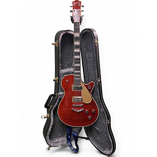Used Gretsch Guitars G6228FM Flame Maple Bourbon Solid Body Electric Guitar Flame Maple Bourbon
