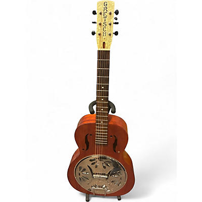 Used Gretsch Guitars G9200 Boxcar Round Neck Antique Natural Resonator Guitar