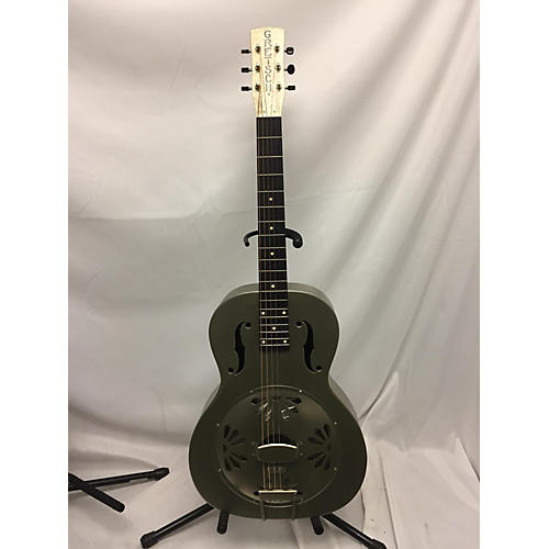 Gretsch Guitars Used Gretsch Guitars G9201 Honey Dipper Metal Round Neck SILVER METALLIC Resonator Guitar SILVER METALLIC