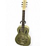 Used Gretsch Guitars G9201 Honeydipper Metal Round Neck Brass Body Resonator Guitar Brass Body