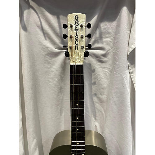 Gretsch Guitars Used Gretsch Guitars G9201 Honeydipper Metal Round Neck CHR Resonator Guitar Chrome