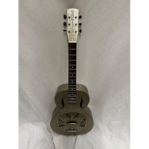 Used Gretsch Guitars G9201 Honeydipper Metal Round Neck Gray Resonator Guitar Gray