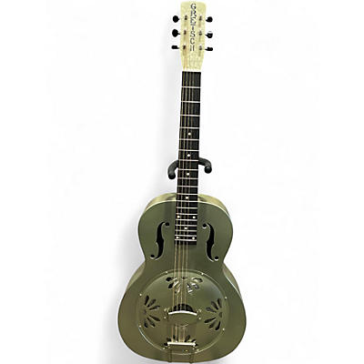 Used Gretsch Guitars G9201 Honeydipper Metal Round Neck Metallic Gray Resonator Guitar