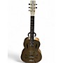 Used Gretsch Guitars G9201 Honeydipper Metal Round Neck Metallic Silver Resonator Guitar Metallic Silver