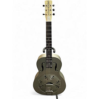 Used Gretsch Guitars G9201 Honeydipper Metal Round Neck Satin Nickle Resonator Guitar