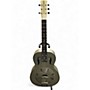 Used Gretsch Guitars G9201 Honeydipper Metal Round Neck Satin Nickle Resonator Guitar Satin Nickle