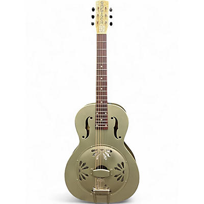 Used Gretsch Guitars G9201 Honeydipper Metal Round Neck Silver Resonator Guitar