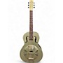 Used Gretsch Guitars G9201 Honeydipper Metal Round Neck Silver Resonator Guitar Silver