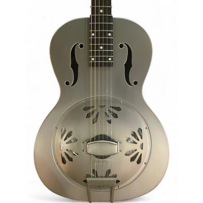 Used Gretsch Guitars G9201 Honeydipper Metal Round Neck Silver Resonator Guitar