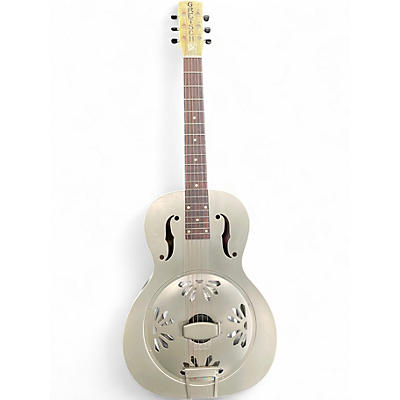 Used Gretsch Guitars G9201 Honeydipper Metal Round Neck Silver Resonator Guitar