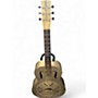 Used Gretsch Guitars G9201 Honeydipper Metal Round Neck Silver Resonator Guitar Silver