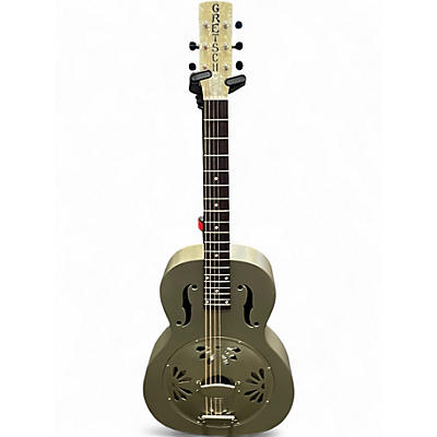 Used Gretsch Guitars G9201 Honeydipper Metal Round Neck polished steel Resonator Guitar