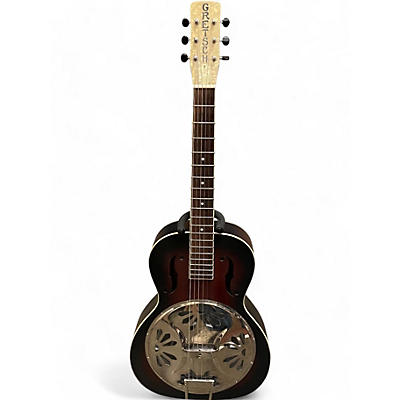 Gretsch Guitars Used Gretsch Guitars G9220 Bobtail Round Neck 2 Color Sunburst Resonator Guitar