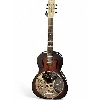Used Gretsch Guitars G9220 Bobtail Round Neck 2 Tone Sunburst Resonator Guitar