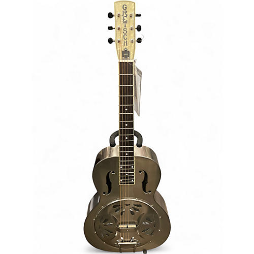 Used Gretsch Guitars G9221 METALIC SILVER Resonator Guitar METALIC SILVER