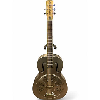 Used Gretsch Guitars G9221 Metallic Silver Acoustic Electric Guitar