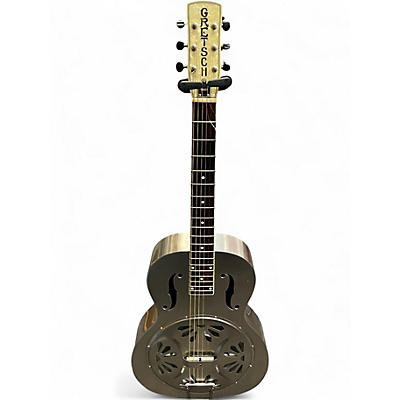 Used Gretsch Guitars G9221 Metallic Silver Resonator Guitar
