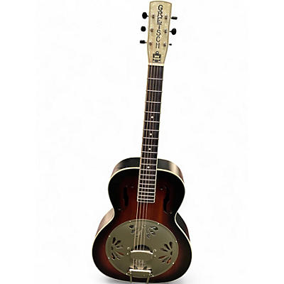 Used Gretsch Guitars G9240 Alligator Biscuit Round Neck brown burst Resonator Guitar