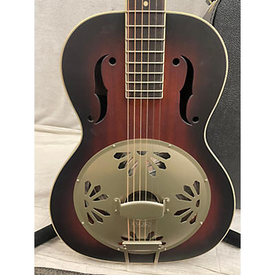 Gretsch Guitars Used Gretsch Guitars G9241 Alligator Biscuit Round-Neck Resonator 2 Color Sunburst Acoustic Electric Guitar