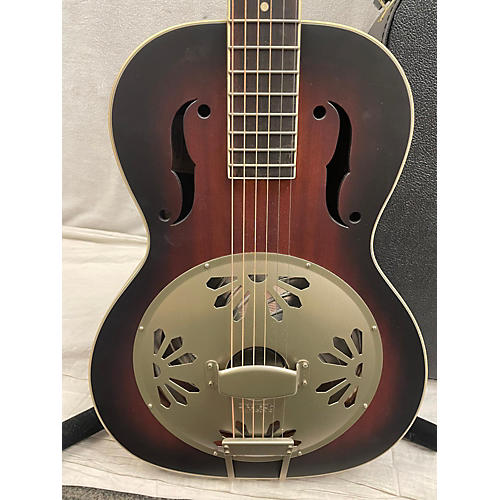 Gretsch Guitars Used Gretsch Guitars G9241 Alligator Biscuit Round-Neck Resonator 2 Color Sunburst Acoustic Electric Guitar 2 Color Sunburst