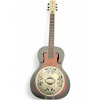 Used Gretsch Guitars G9241 Alligator Biscuit Round-Neck Resonator 2 Color Sunburst Resonator Guitar