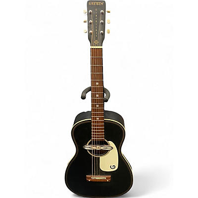 Used Gretsch Guitars G9520E Jim Dandy Flat Top Black Acoustic Electric Guitar