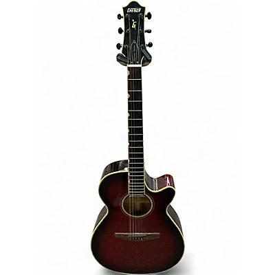 Used Gretsch Guitars Historic Series G3366 Crimson Red Trans Acoustic Guitar