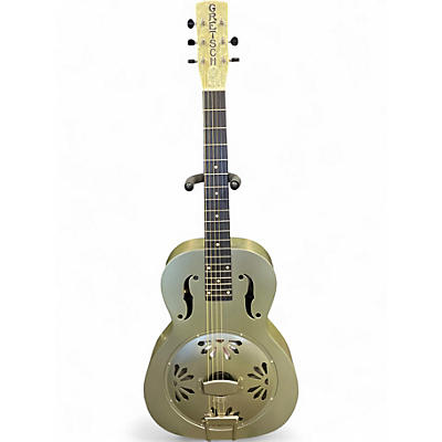 Used Gretsch Guitars Honey Dipper Chrome Resonator Guitar